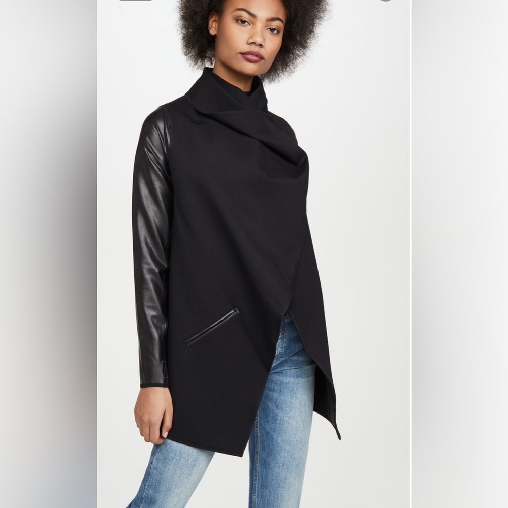 SPANX faux leather convertible jacket